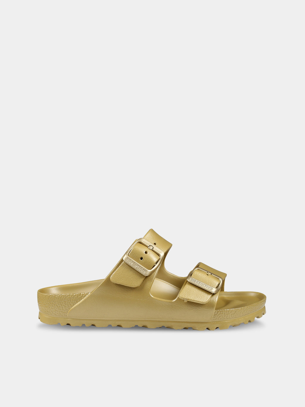Arizona Eva gold sandals for kids with logo